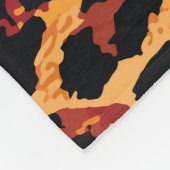 Tierhaut: Vintages Stoffdesign Fleecedecke (Ecke)
