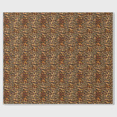 Tierhaut: Vintages Stoffdesign Geschenkpapier (Flach)