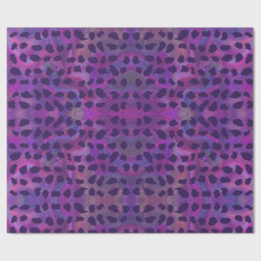 Tierhaut von Lavendeltieren mit lila Stellen Geschenkpapier (Flach)
