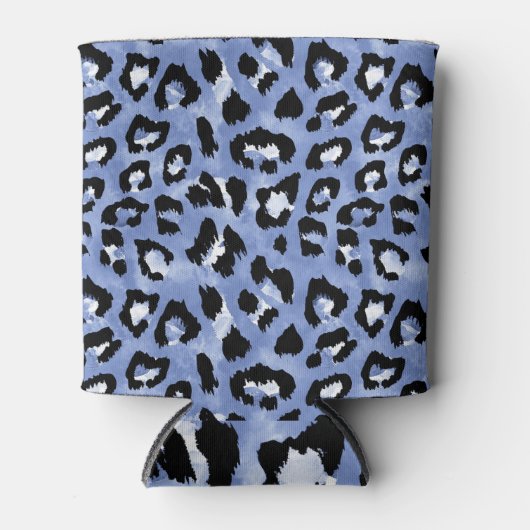 Tierhaut: Wasserfarben-Leopard Dosenkühler (Vorderseite)
