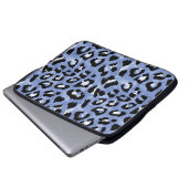 Tierhaut: Wasserfarben-Leopard Laptopschutzhülle (Vorne Knopf)