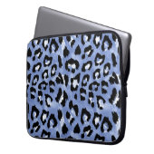 Tierhaut: Wasserfarben-Leopard Laptopschutzhülle (Vorderseite Links)