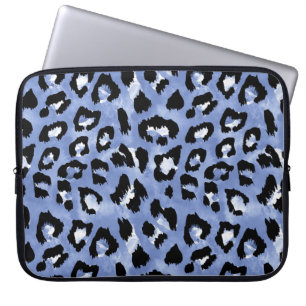 Tierhaut: Wasserfarben-Leopard Laptopschutzhülle