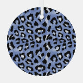 Tierhaut: Wasserfarben-Leopard Ornament Aus Glas (Rückseite)