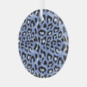 Tierhaut: Wasserfarben-Leopard Ornament Aus Glas (Vorderseite links)