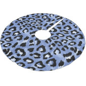 Tierhaut: Wasserfarben-Leopard Polyester Weihnachtsbaumdecke (Schrägansicht)