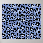 Tierhaut: Wasserfarben-Leopard Poster (Vorne)