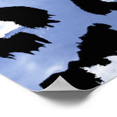 Tierhaut: Wasserfarben-Leopard Poster (Ecke)