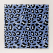 Tierhaut: Wasserfarben-Leopard Puzzle (Horizontal)