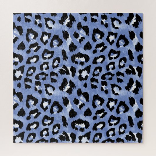 Tierhaut: Wasserfarben-Leopard Puzzle (Vertikal)