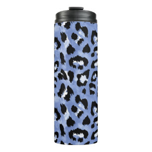 Tierhaut: Wasserfarben-Leopard Thermosbecher