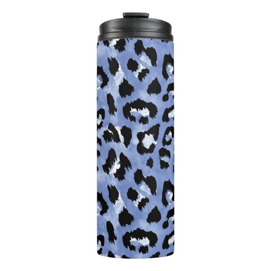 Tierhaut: Wasserfarben-Leopard Thermosbecher (Vorderseite)