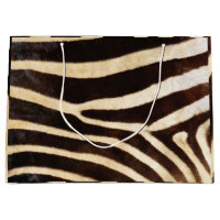 Tierhaut Zebra Safari Brown Whit Black