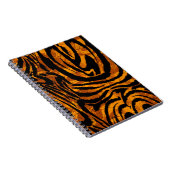 Tierhautmuster Der Stoff mit Tige Abstrakt Notizblock (Rechte Seite)