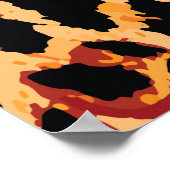 Tierhautmuster nahtlos. poster (Ecke)