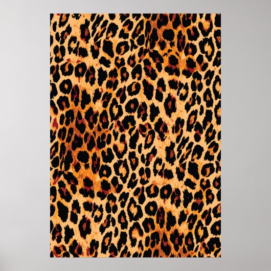 Tierhautmuster nahtlos. poster (Vorne)