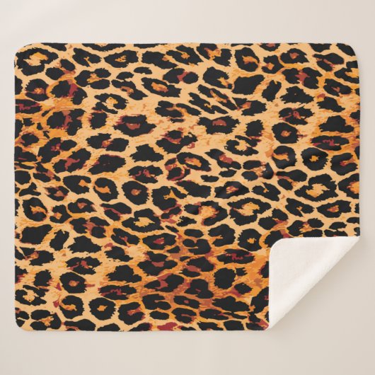 Tierhautmuster nahtlos. sherpadecke (Vorderseite (Horizontal))