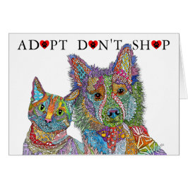 Tierheim Adoptier Grußkarte nicht kaufen