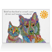 Tierheim Adoptier Grußkarte nicht kaufen (Innenansicht Horizontal (Oben))