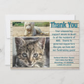 Tierheim Foto-Vorlage Dankeskarten Einladung (Vorderseite)