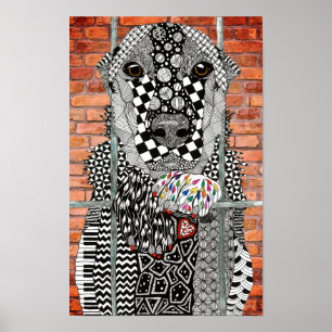 Tierheim-Hundeadoption-Leinwand Poster