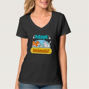 Tierheim Rettend Katzen Hunde Süße Tier Rescue T-Shirt