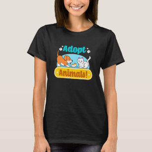 Tierheim rettet Katzen Hunde Süße Tierrettung T-Shirt