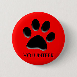 Tierheim, Tierrettung, freiwilliges ID-Abzeichen, Button
