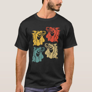 Tierherpetologie Reptile Lizard Retro I T-Shirt