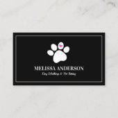 Tierhunde Katzen Herz Custom Business Card Visitenkarte (Vorderseite)