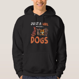 Tierhunde Mama Hausfrauen Nur ein Mädchen, das lie Hoodie
