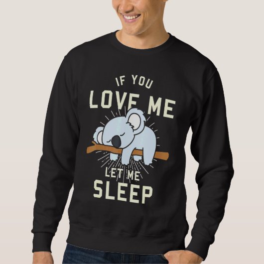 Tieridee Schlafen Koala Sweatshirt (Vorderseite)