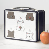 Tierillustration Metall Brotdose (Beispiel)