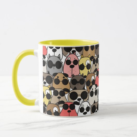 Tierillustration Tasse (Links)