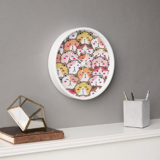 Tierillustration Uhr