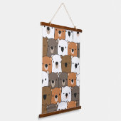 Tierillustration Wandteppich Mit Holzrahmen (Gewinkelt)