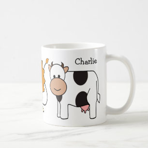Tierillustrationen individuelle Name Tasse von Kin