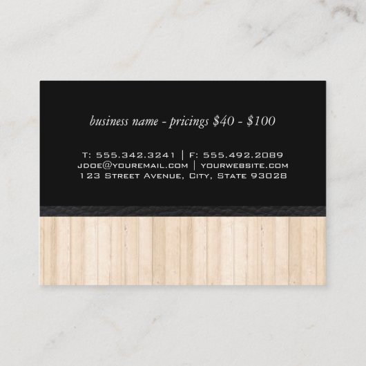 Tierindustrie Visitenkarte (Rückseite)