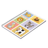 Tierische Abbildungen individuelle Name Kinderheft Notizblock (Linke Seite)