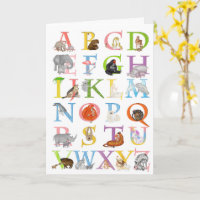 Tierische ABC-Geburtstagskarte