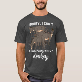 Tierische Bauer Funny, ich kann keine Pläne mit me T-Shirt