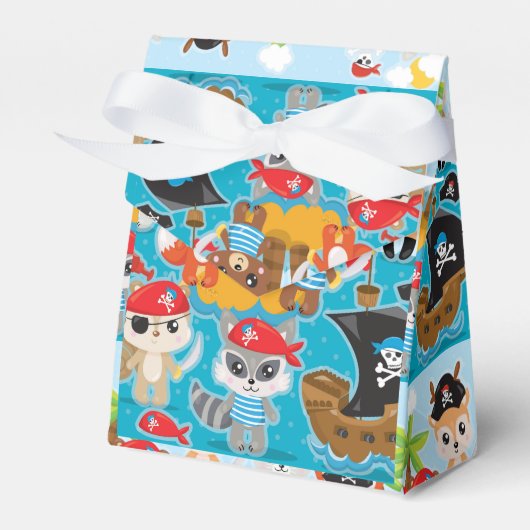 Tierische Crew Party Pirate Favor Box Geschenkschachtel (Vorderseite)