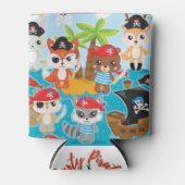 Tierische Crew Party Pirate kann kühlen Dosenkühler (Vorderseite)