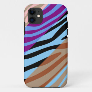 Tierische Druckhaut Zebra Retro farbiges Muster 7 Case-Mate iPhone Hülle