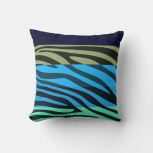 Tierische Druckhaut Zebra Retro Muster 5 Kissen