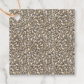 Tierische Druckleopard Chic Neutrals Fun Geschenkanhänger (Vorderseite)