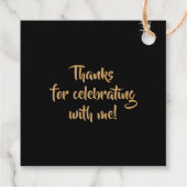 Tierische Druckmuster 21. Geburtstag Personalisier Geschenkanhänger (Rückseite)