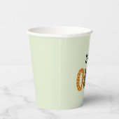 Tierische Form Kalligrafie wild Pappbecher (Rechts)