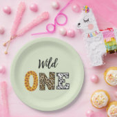 Tierische Form Kalligraphie Wild ein Papierplatte Pappteller (Party)