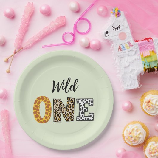 Tierische Form Kalligraphie Wild ein Papierplatte Pappteller (Party)